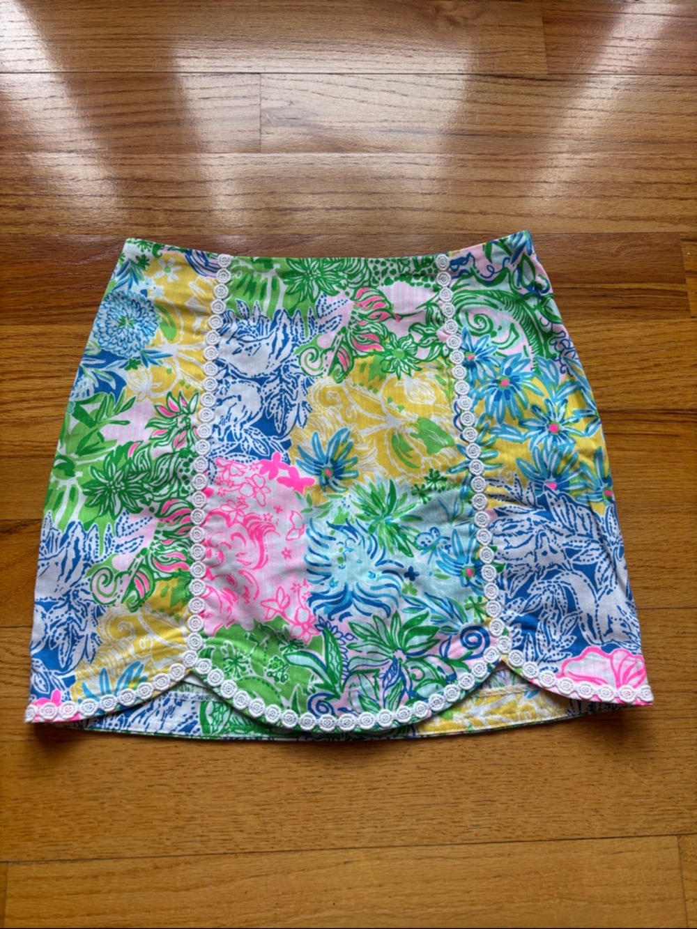 Lilly Pulitzer Floral Mini Patty Skort Size 0